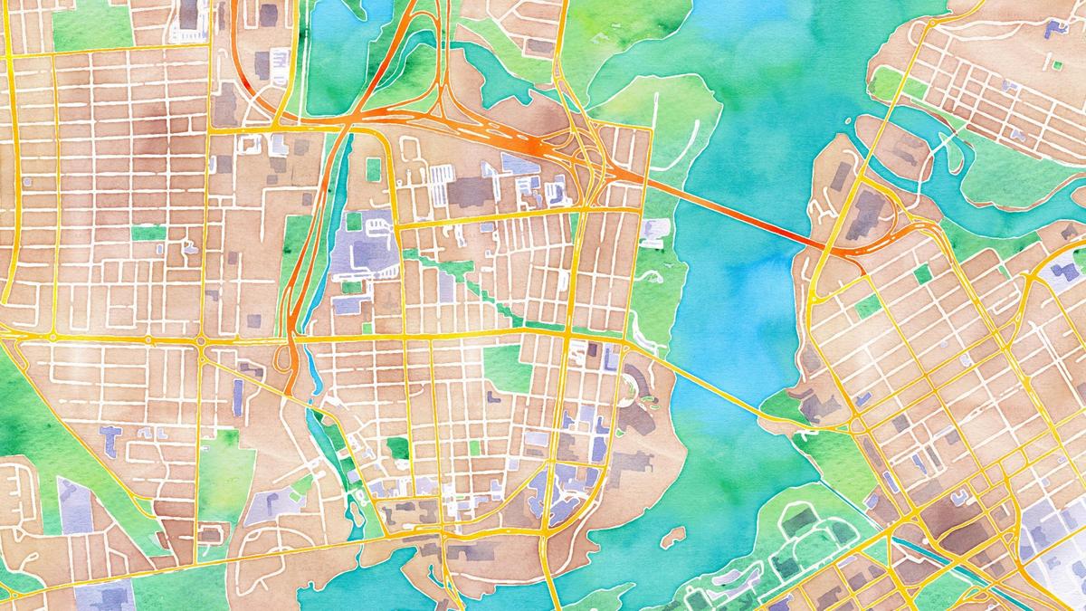 L'Île de Hull où se trouve le Mimosa du Quartier | Source Map Stamen, 2019
