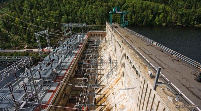 Barrage de Rapide-Blanc en Mauricie