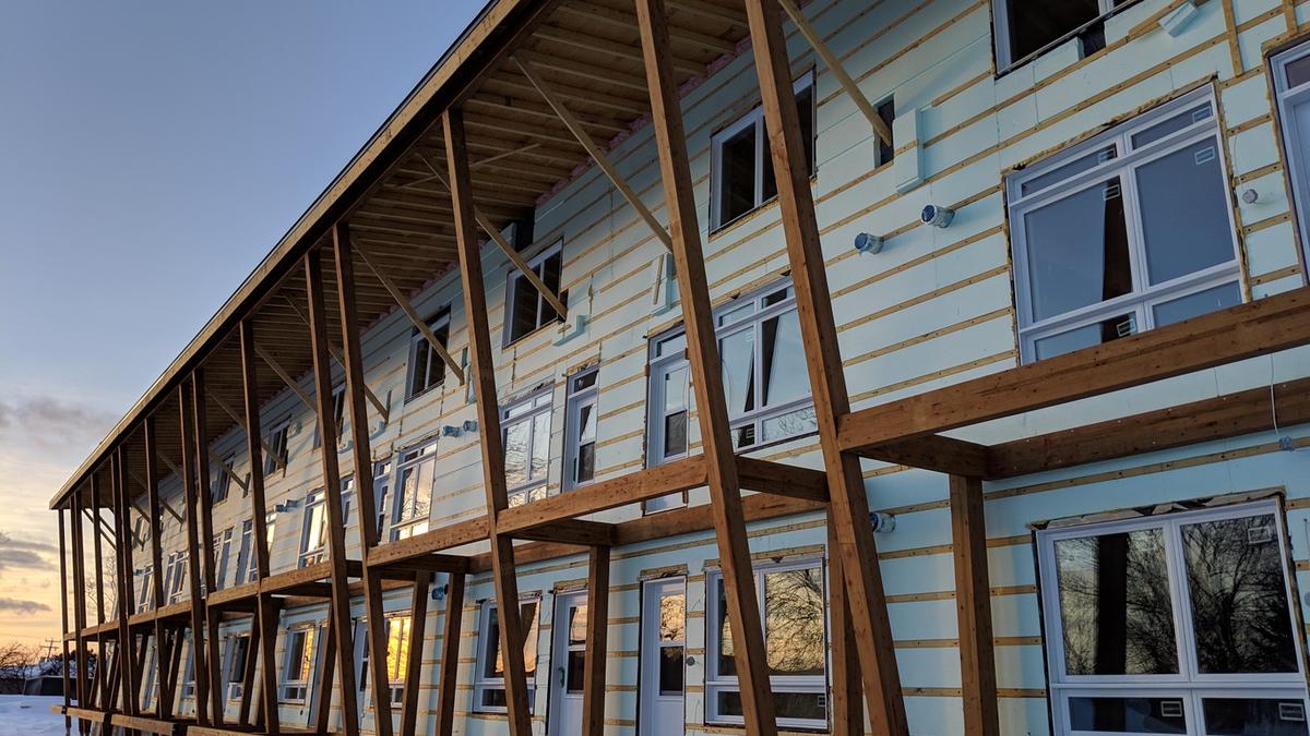 La Conviviale se préparant à affront l'hiver de Rimouski | Source SHQ, 2017