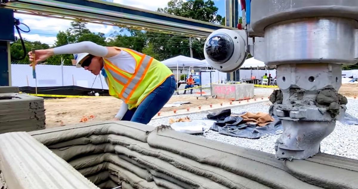 Construction d'une Maison imprimée en 3D en béton © all3dep.com