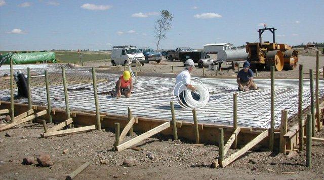 Pose d’un plancher radiant