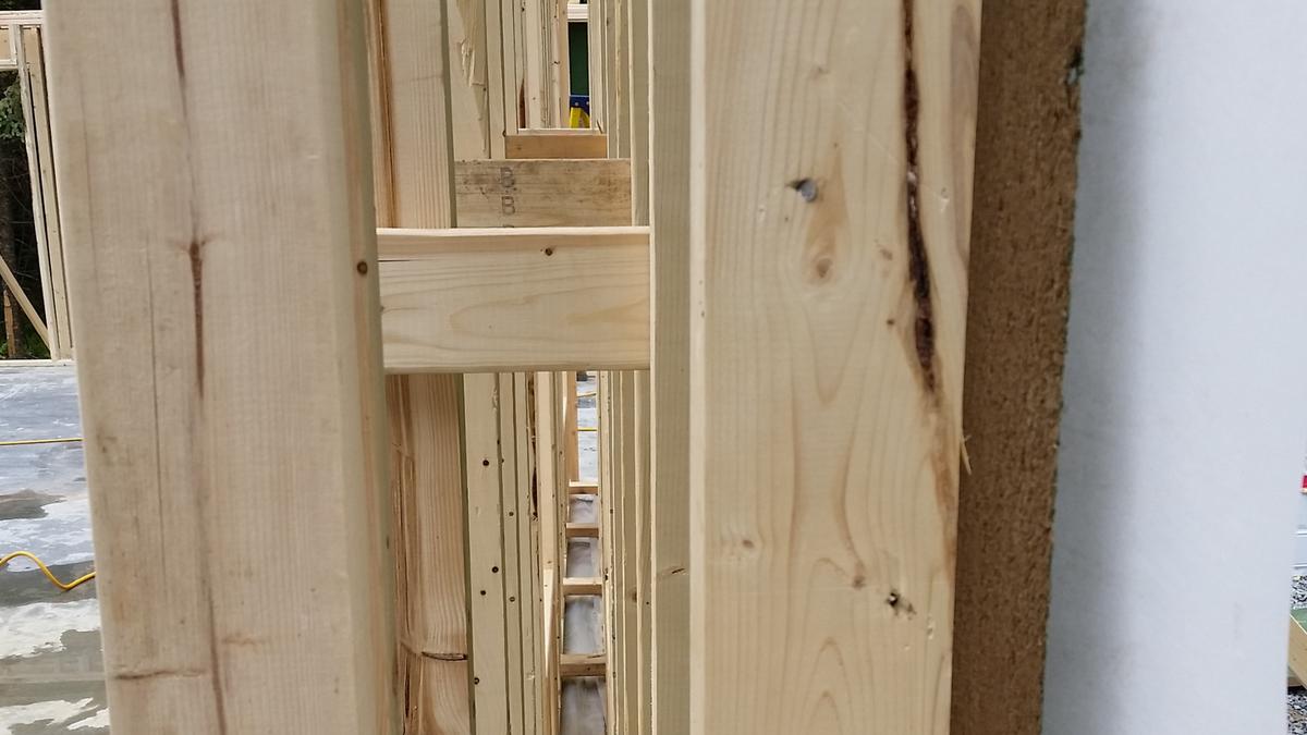Mur à double-ossature