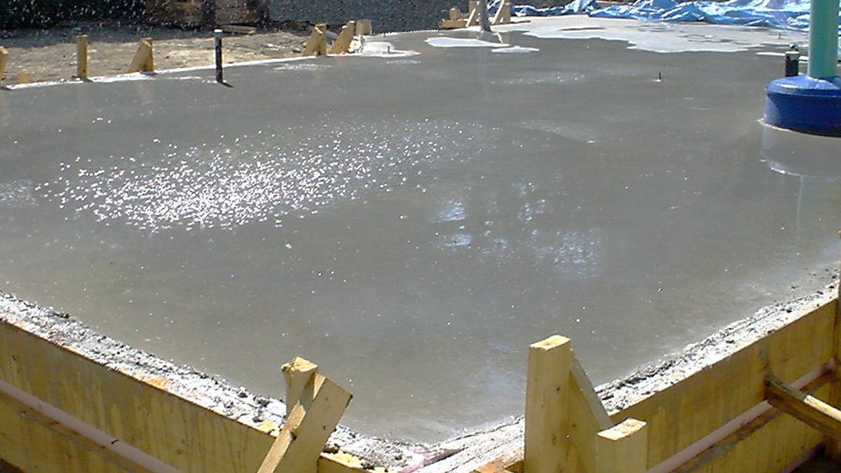 Construction d'une dalle sur sol
