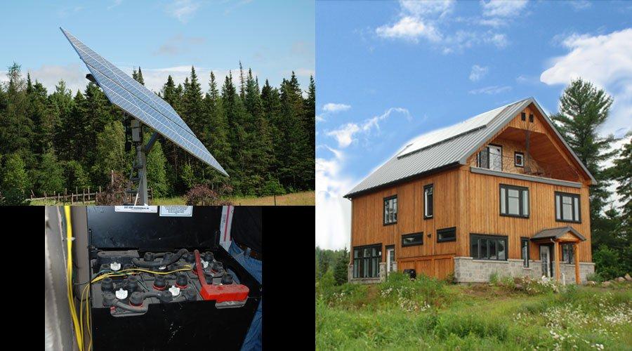 La maison autonome des Jardins de l’Écoumène (Lanaudière)