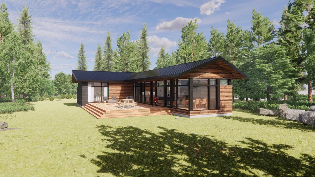 Maison préfabriquée écologique: L'Abri 1400-BV