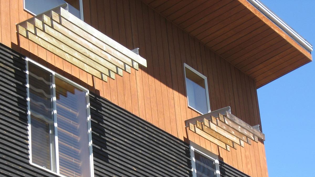 Pare-soleil pour protéger l'habitation de la surchauffe solaire