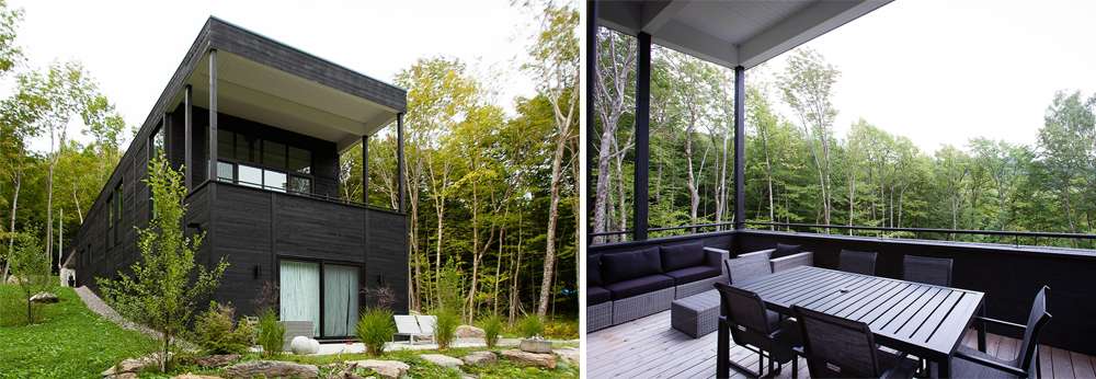Chalet à Sutton. Architectes: Paul Bernier et Anick Thibeault Photos: Claude Dagenais