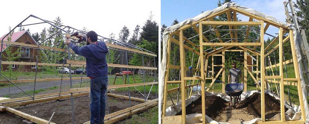 Construire une serre avec un abri tempo, petit budget