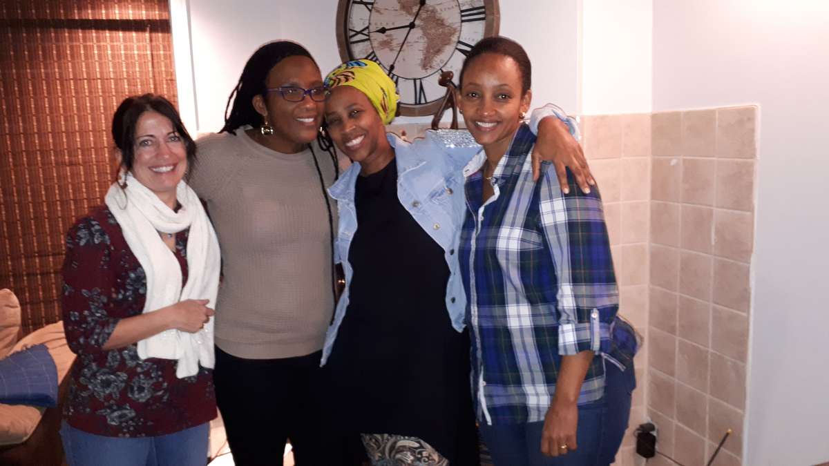Trois des fondatrices du projet : Judith Lapierre, Solange Mudaogora et Marie Louise Maberu ainsi que l’infirmière Brigitte Kankindi | Source Judith Lapierre, 2018
