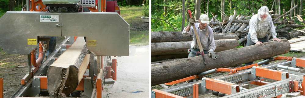 Transformation du bois sur site