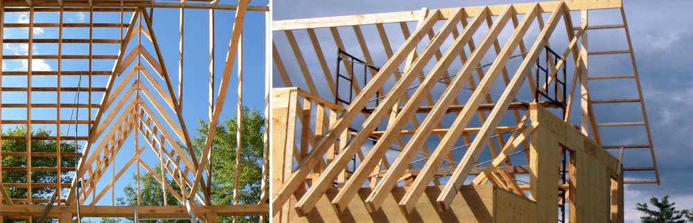 Charpenterie: construire la structure du toit sur chantier