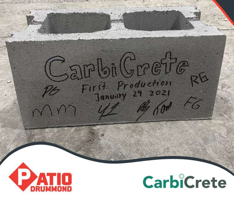 béton impact carbon négatif canada