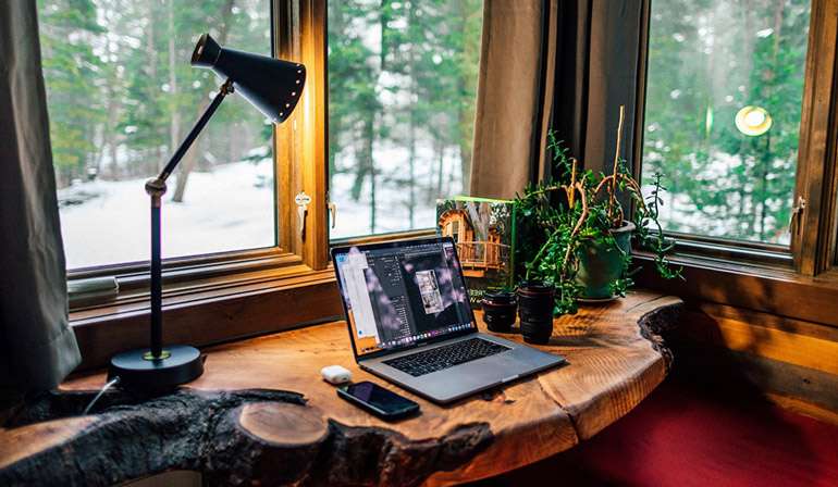 verdure et design biophilique pour un bureau sain à la maison