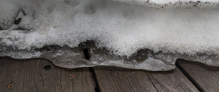 barrière glace toit entretoit non ventilé