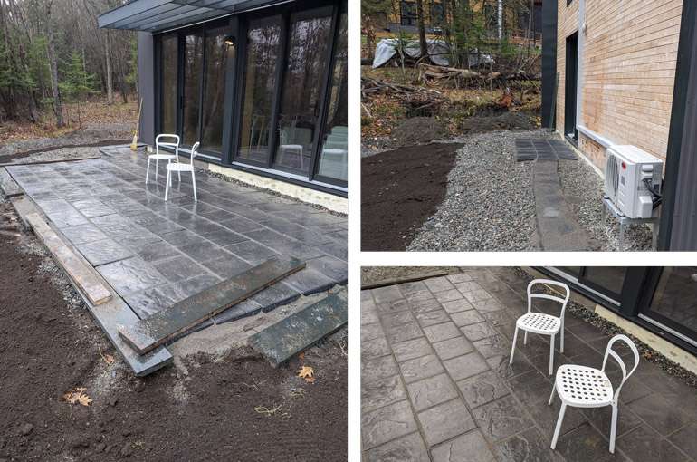 terrasse permacon plastique recyclé S1600