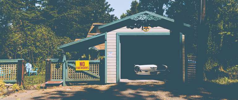 Le garage séparé de la maison vous évitera bien des problèmes