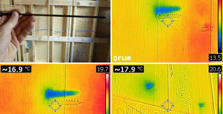 vis et clous métalliques sont des ponts thermiques