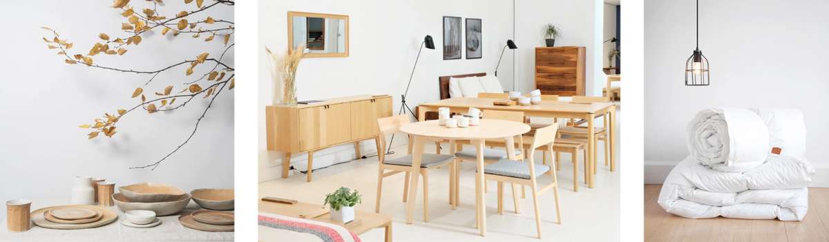 En plus de son mobilier, Kastella expose les luminaires Lambert & Fils et plusieurs accessoires tels que la literie Laduvet Nordique et les créations de céramique de Cylinder Studio.
