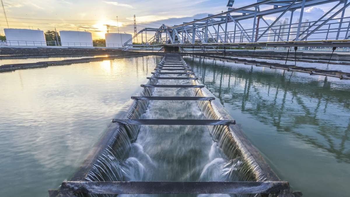 une station d'épuration des eaux usées