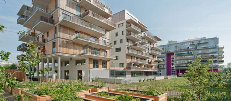 Projet Wohnprojekt, Vienne - des logements réservés à des familles de réfugiés et jardins communautaires © Village Urbain