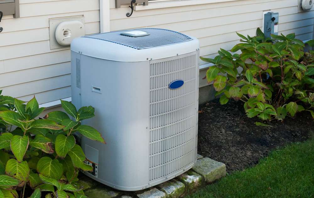 Thermopompe à l'extérieur
