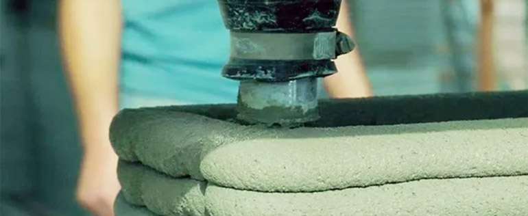 Impression d’une maison 3D couche par couche © ICON