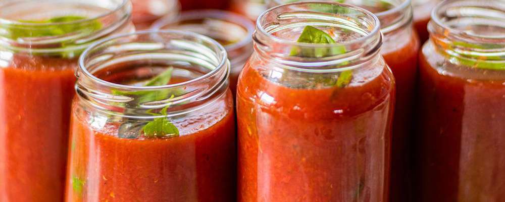 Conserves sauce tomate