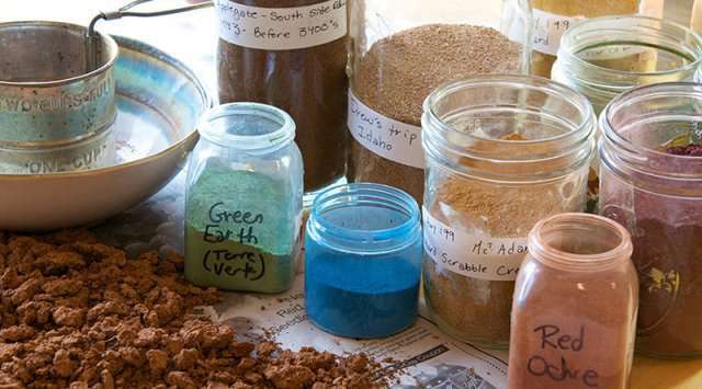 Pigments pour la peinture naturelle 