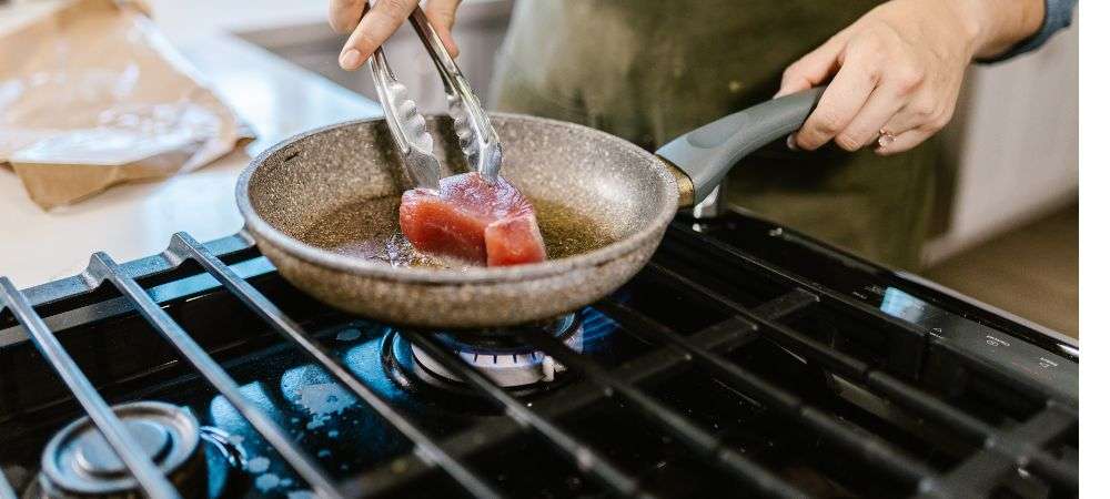 cuisinière au gaz