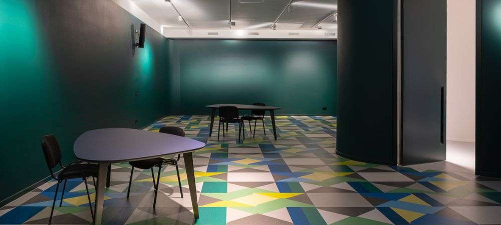 plancher en marmoléum