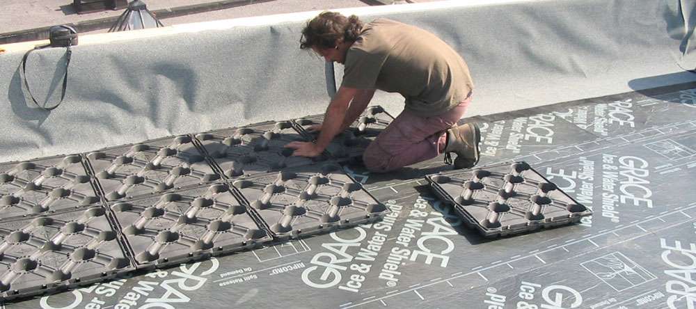 Installation toît végétal