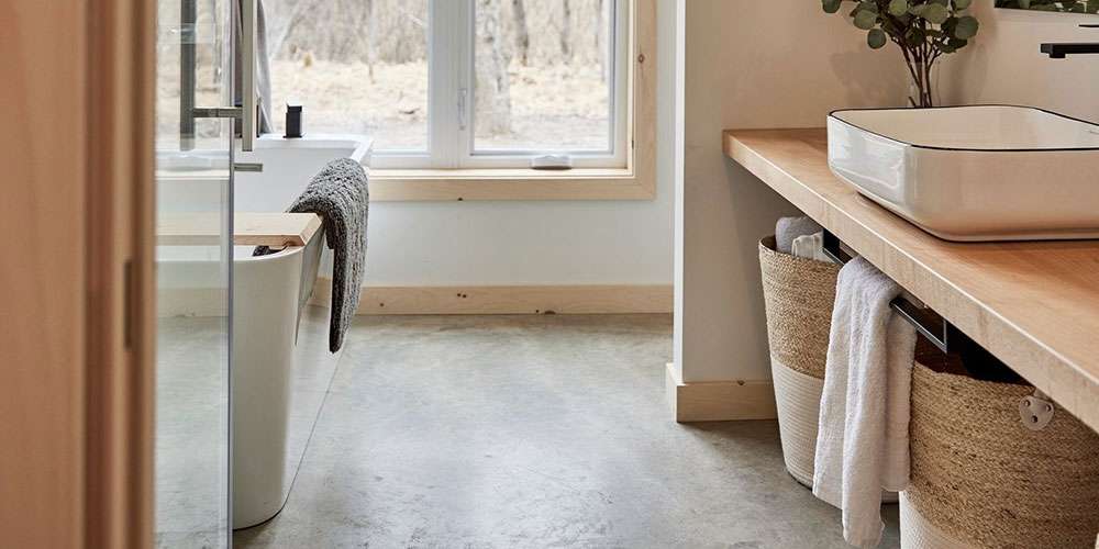Une belle salle de bain rénovée