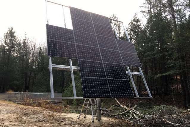panneaux solaires avec tracker