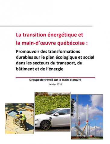 La transition énergétique et la main-d’œuvre québécoise