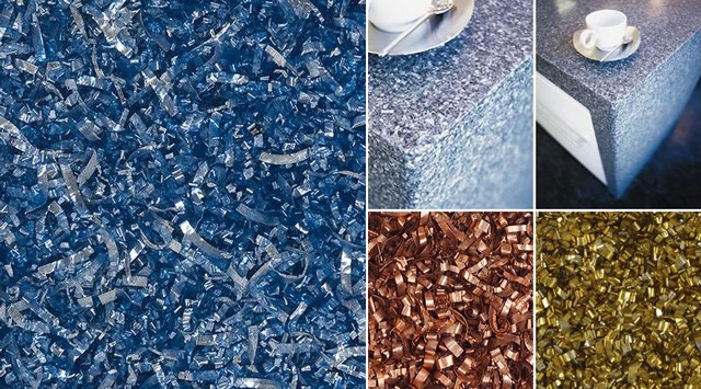 Comptoir Aluminium recyclé 