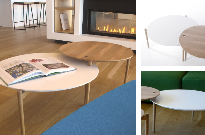 Tables d'appoint YO. OD design pour Coop Établi