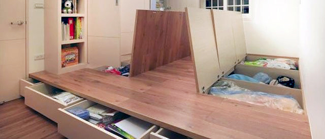 rangement plancher